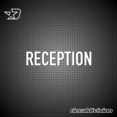 Reception Lettering Sticker